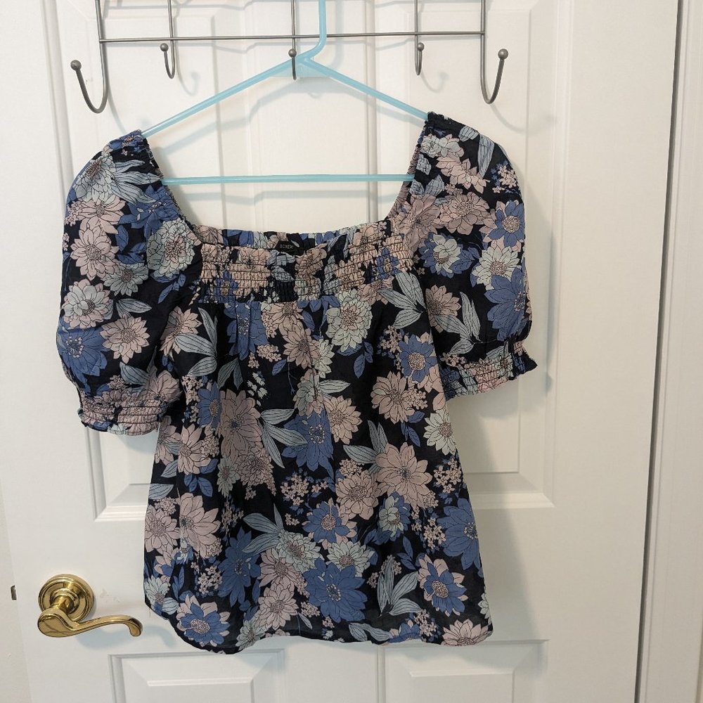 NWOT J.Crew Liberty Print Top Small